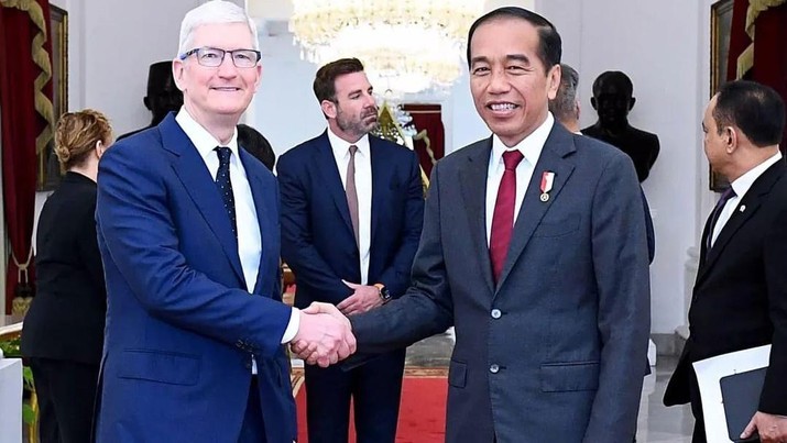 Diundang Jokowi untuk investasi, CEO Apple Tim Cook ungkapkan jika Indonesia adalah pasar penting Apple